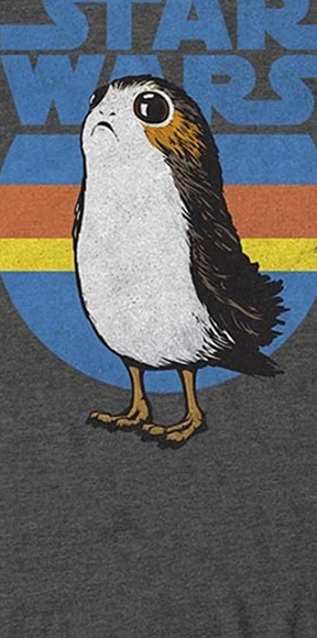 🆕 Star Wars The Last Jedi Men's Retro Porg T-Shirt - Picture 8 of 8